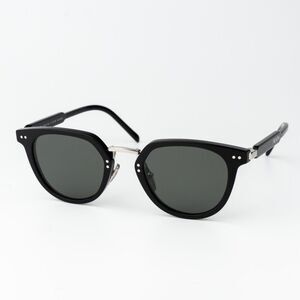 Prada Women Sunglasses Black Green Polarized Oval PR17YS 1AB03R BRAND NEW